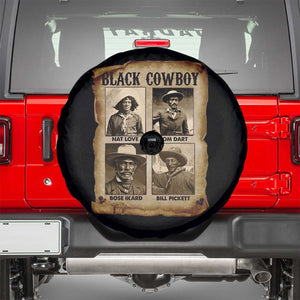 Black Cowboy Spare Tire Cover African American Legendary Cowboys Black History TS09 Black Print Your Wear