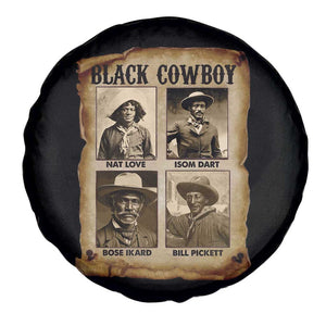 Black Cowboy Spare Tire Cover African American Legendary Cowboys Black History TS09 Print Your Wear