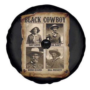 Black Cowboy Spare Tire Cover African American Legendary Cowboys Black History TS09 Print Your Wear