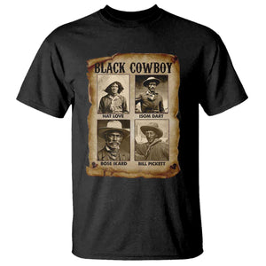 Black Cowboy T Shirt African American Legendary Cowboys Black History TS09 Black Print Your Wear