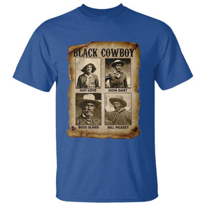 Black Cowboy T Shirt African American Legendary Cowboys Black History TS09 Royal Blue Print Your Wear