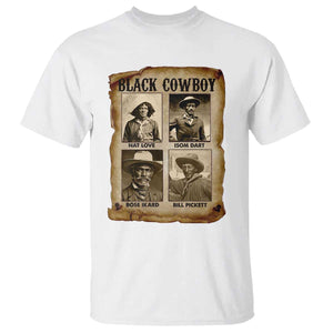 Black Cowboy T Shirt African American Legendary Cowboys Black History TS09 White Print Your Wear