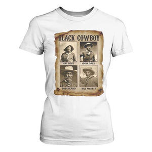 Black Cowboy T Shirt For Women African American Legendary Cowboys Black History TS09 White Print Your Wear