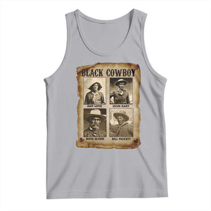 Black Cowboy Tank Top African American Legendary Cowboys Black History TS09 Athletic Heather Print Your Wear