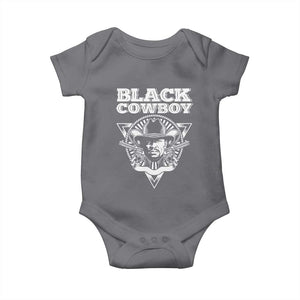 African American Cowboy Black History Baby Onesie TS09 Charcoal Print Your Wear