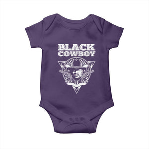 African American Cowboy Black History Baby Onesie TS09 Purple Print Your Wear