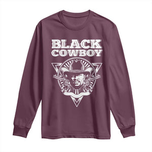 African American Cowboy Black History Long Sleeve Shirt TS09 Maroon Print Your Wear