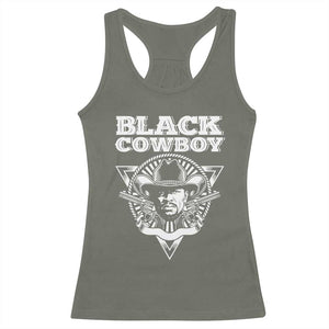 African American Cowboy Black History Racerback Tank Top TS09 Military Green Print Your Wear