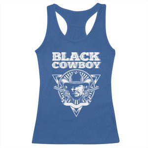 African American Cowboy Black History Racerback Tank Top TS09 Royal Blue Print Your Wear