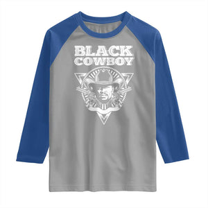 African American Cowboy Black History Raglan Shirt TS09 Sport Gray Royal Print Your Wear