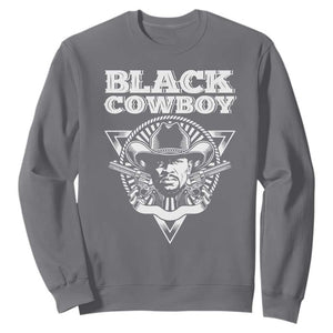 African American Cowboy Black History Sweatshirt TS09 Charcoal Print Your Wear