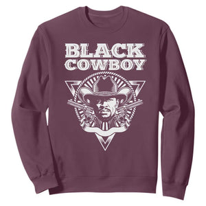 African American Cowboy Black History Sweatshirt TS09 Maroon Print Your Wear