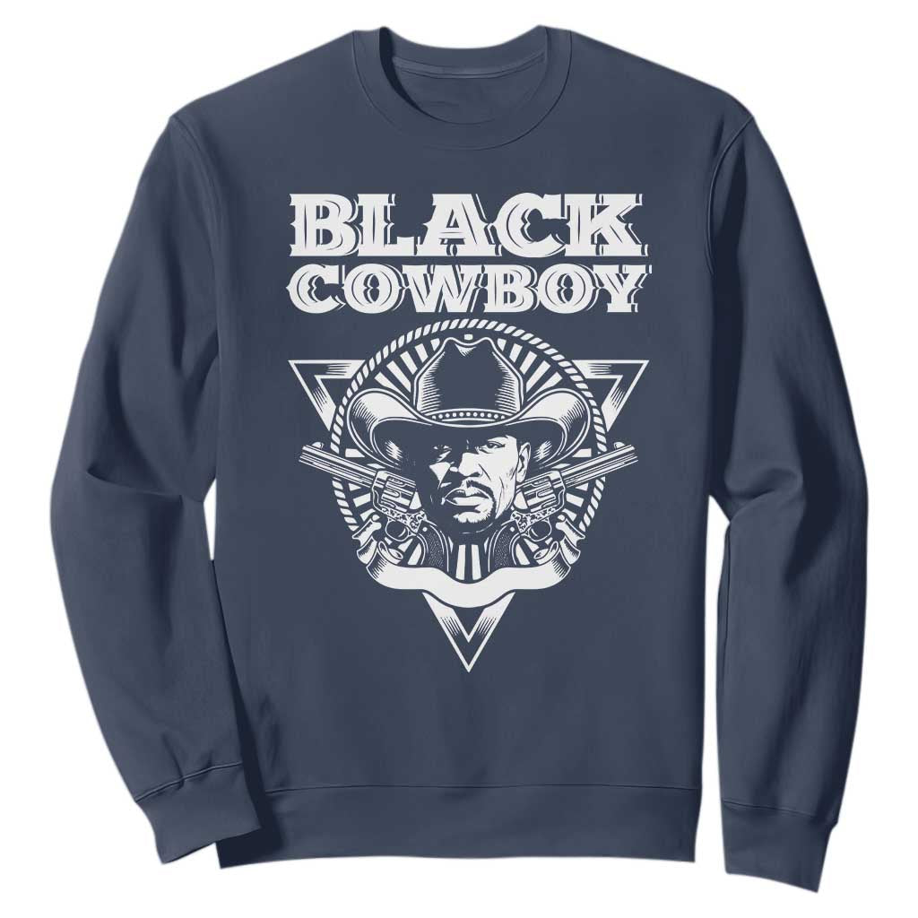 African American Cowboy Black History Sweatshirt TS09 Navy Print Your Wear