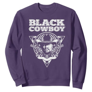 African American Cowboy Black History Sweatshirt TS09 Purple Print Your Wear