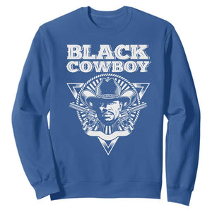 African American Cowboy Black History Sweatshirt TS09 Royal Blue Print Your Wear