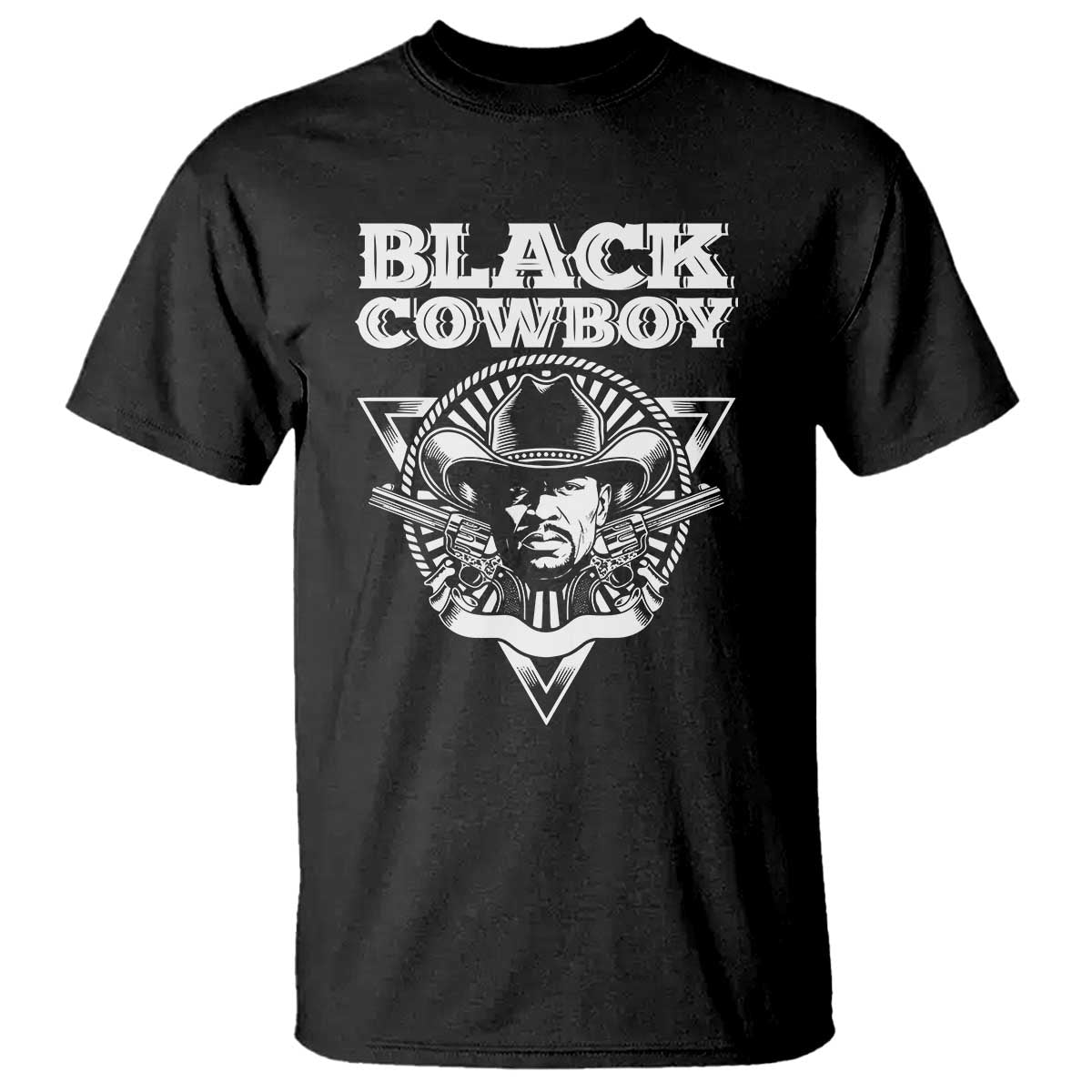 African American Cowboy Black History T Shirt TS09 Black Print Your Wear