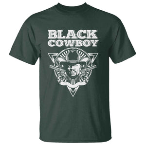 African American Cowboy Black History T Shirt TS09 Dark Forest Green Print Your Wear