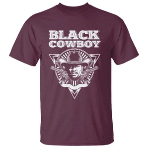 African American Cowboy Black History T Shirt TS09 Maroon Print Your Wear