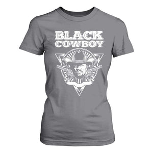 African American Cowboy Black History T Shirt For Women TS09 Charcoal Print Your Wear