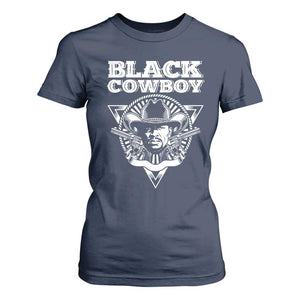 African American Cowboy Black History T Shirt For Women TS09 Navy Print Your Wear