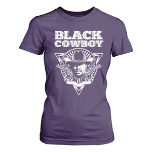 African American Cowboy Black History T Shirt For Women TS09 Purple Print Your Wear