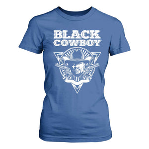 African American Cowboy Black History T Shirt For Women TS09 Royal Blue Print Your Wear