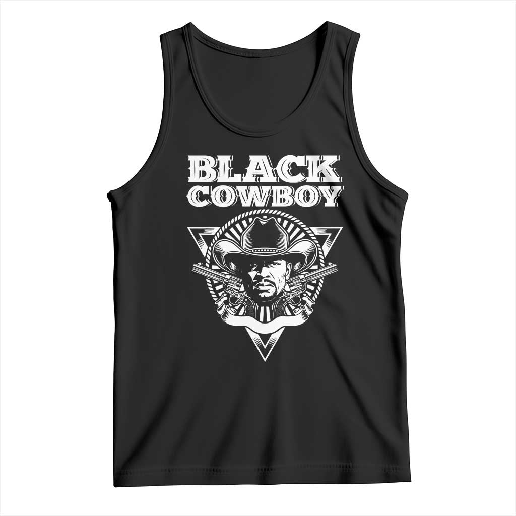 African American Cowboy Black History Tank Top TS09 Black Print Your Wear