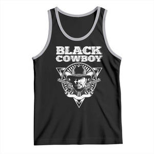 African American Cowboy Black History Tank Top TS09 Black Athletic Heather Print Your Wear