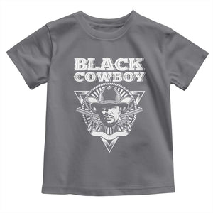 African American Cowboy Black History Toddler T Shirt TS09 Charcoal Print Your Wear