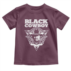 African American Cowboy Black History Toddler T Shirt TS09 Maroon Print Your Wear