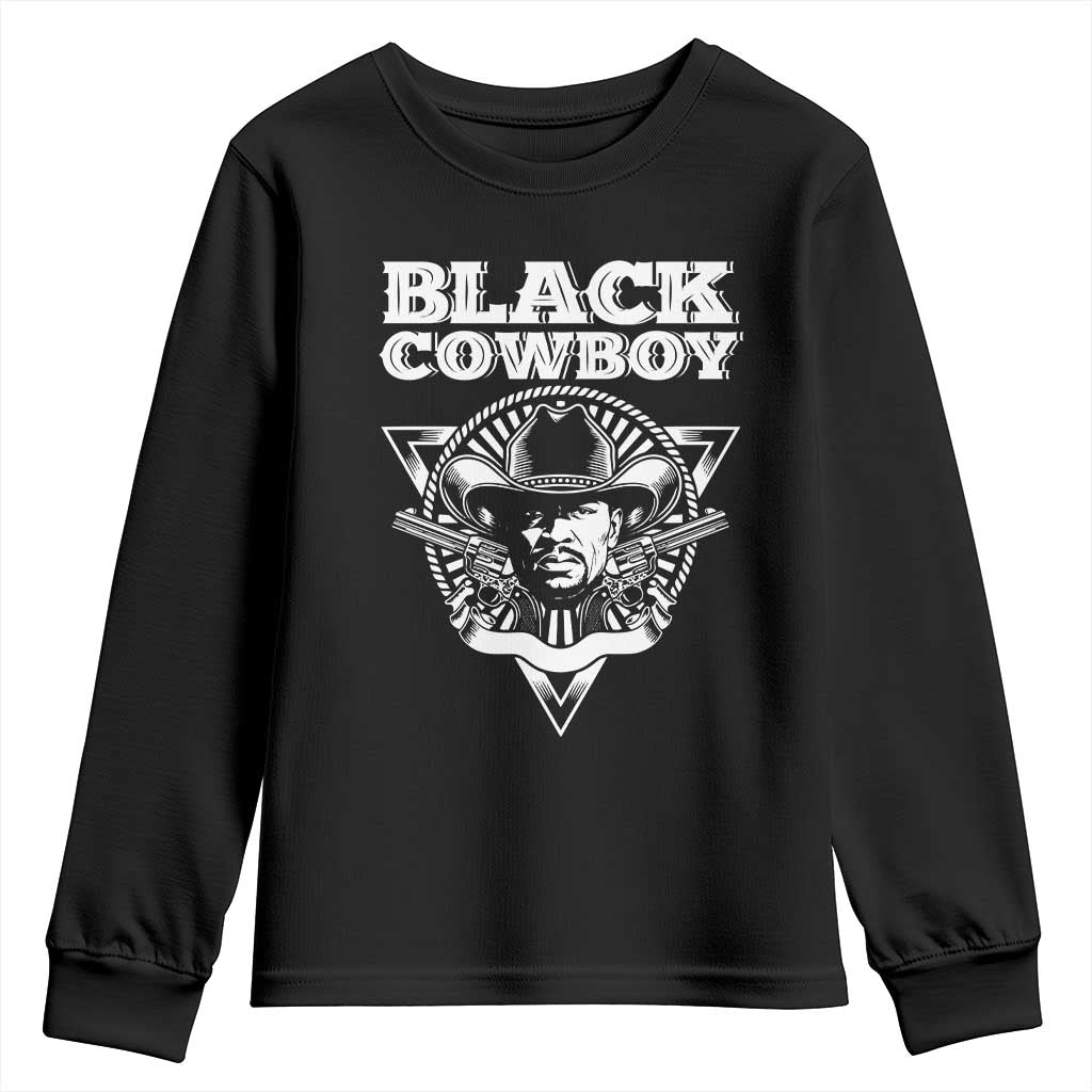 African American Cowboy Black History Youth Sweatshirt TS09 Black Print Your Wear