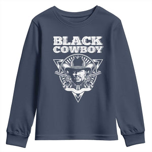 African American Cowboy Black History Youth Sweatshirt TS09 Navy Print Your Wear