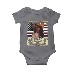 Black Cowgirl Baby Onesie Melanin Rodeo Queen African American TS09 Charcoal Print Your Wear