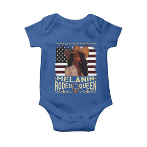 Black Cowgirl Baby Onesie Melanin Rodeo Queen African American TS09 Royal Blue Print Your Wear