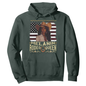 Black Cowgirl Hoodie Melanin Rodeo Queen African American TS09 Dark Forest Green Print Your Wear