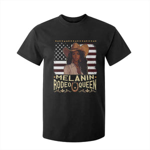 Black Cowgirl T Shirt For Kid Melanin Rodeo Queen African American TS09 Black Print Your Wear