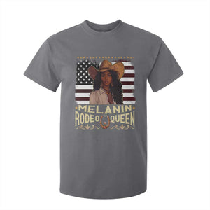 Black Cowgirl T Shirt For Kid Melanin Rodeo Queen African American TS09 Charcoal Print Your Wear