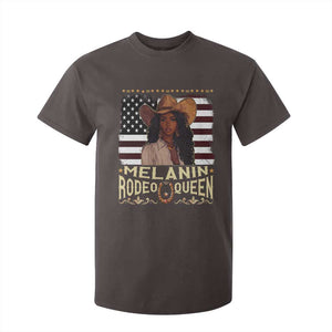 Black Cowgirl T Shirt For Kid Melanin Rodeo Queen African American TS09 Dark Chocolate Print Your Wear