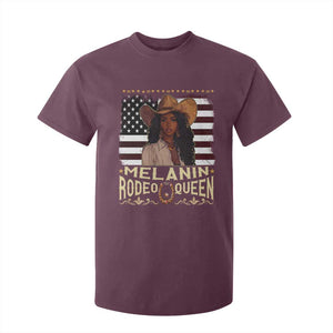 Black Cowgirl T Shirt For Kid Melanin Rodeo Queen African American TS09 Maroon Print Your Wear