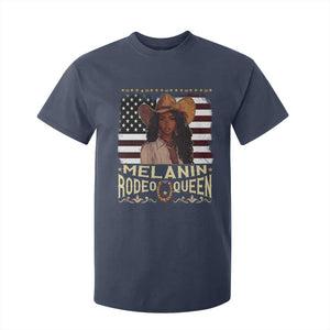 Black Cowgirl T Shirt For Kid Melanin Rodeo Queen African American TS09 Navy Print Your Wear