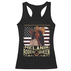 Black Cowgirl Racerback Tank Top Melanin Rodeo Queen African American TS09 Black Print Your Wear