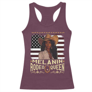 Black Cowgirl Racerback Tank Top Melanin Rodeo Queen African American TS09 Maroon Print Your Wear