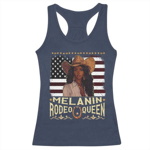 Black Cowgirl Racerback Tank Top Melanin Rodeo Queen African American TS09 Navy Print Your Wear