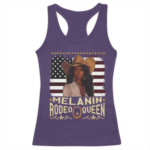 Black Cowgirl Racerback Tank Top Melanin Rodeo Queen African American TS09 Purple Print Your Wear