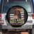 Black Cowgirl Spare Tire Cover Melanin Rodeo Queen African American TS09 No hole Black Print Your Wear