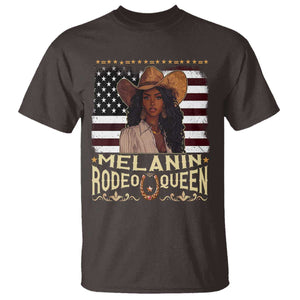 Black Cowgirl T Shirt Melanin Rodeo Queen African American TS09 Dark Chocolate Print Your Wear