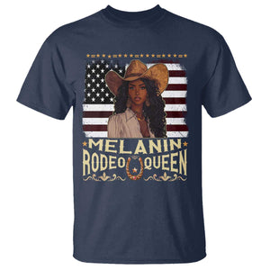 Black Cowgirl T Shirt Melanin Rodeo Queen African American TS09 Navy Print Your Wear