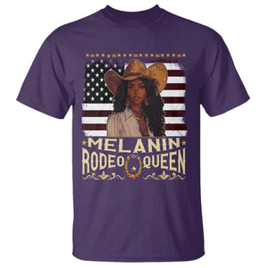 Black Cowgirl T Shirt Melanin Rodeo Queen African American TS09 Purple Print Your Wear