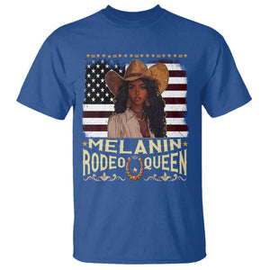 Black Cowgirl T Shirt Melanin Rodeo Queen African American TS09 Royal Blue Print Your Wear