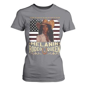 Black Cowgirl T Shirt For Women Melanin Rodeo Queen African American TS09 Charcoal Print Your Wear